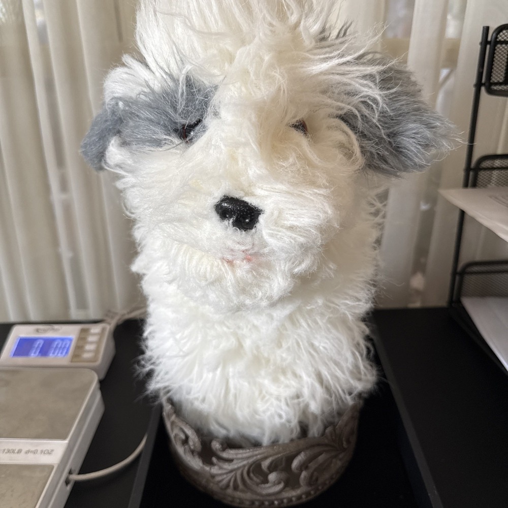 1987 DAKIN SHEEPDOG HAND PUPPET PLUSH *RARE* 3968‎